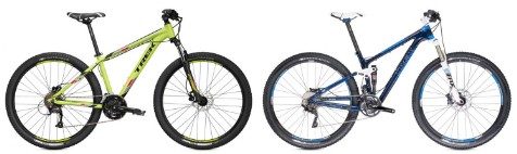 Hardtail & Full Suspension Mountain Bikes